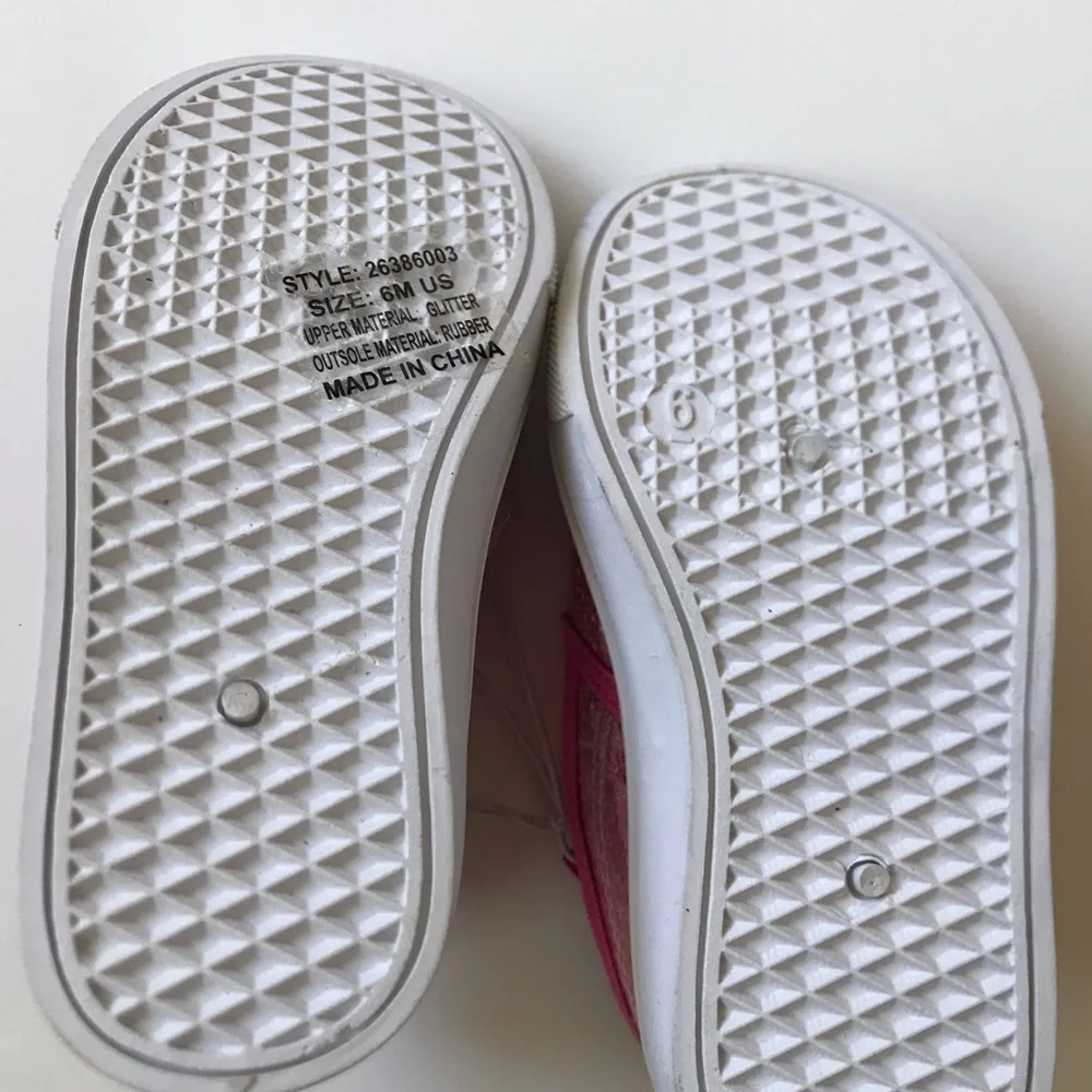 Swiggles Toddler Girls Pink Sparkly Slip on Sneakers Size 6 - Picture 5 of 6